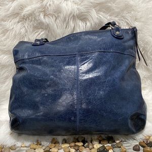 Coach Blue Leather Tote Bag